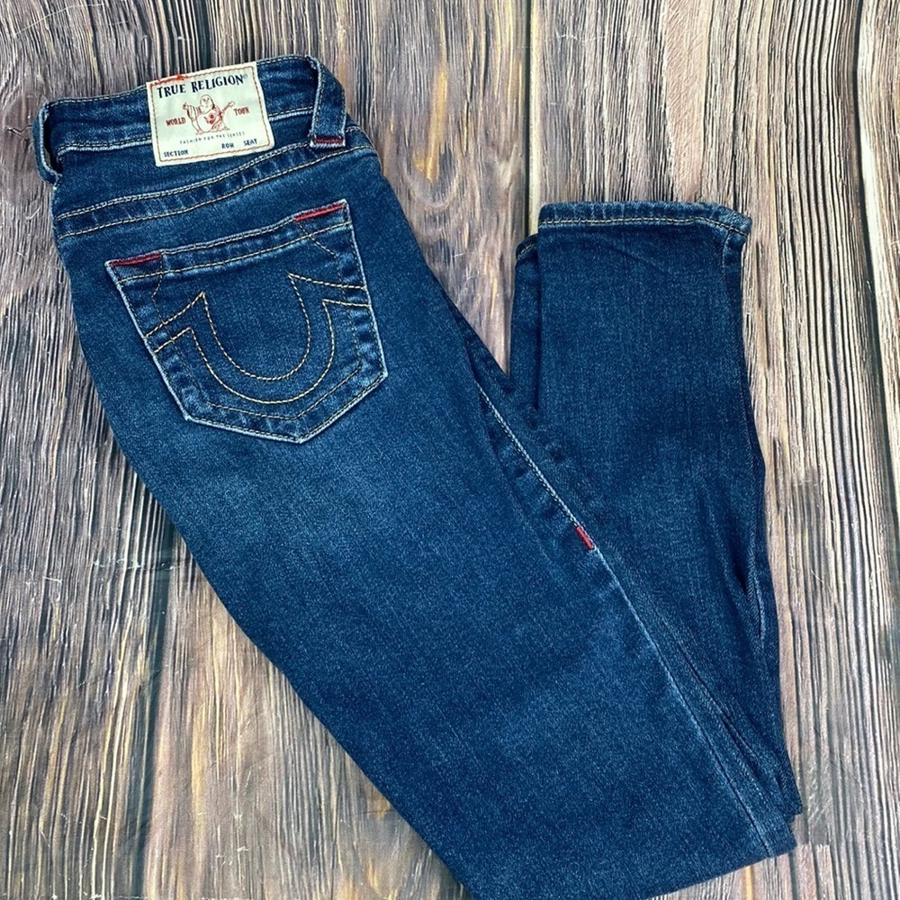 True Religion Jennie Curvy Mid-Rise Skinny- Size 27